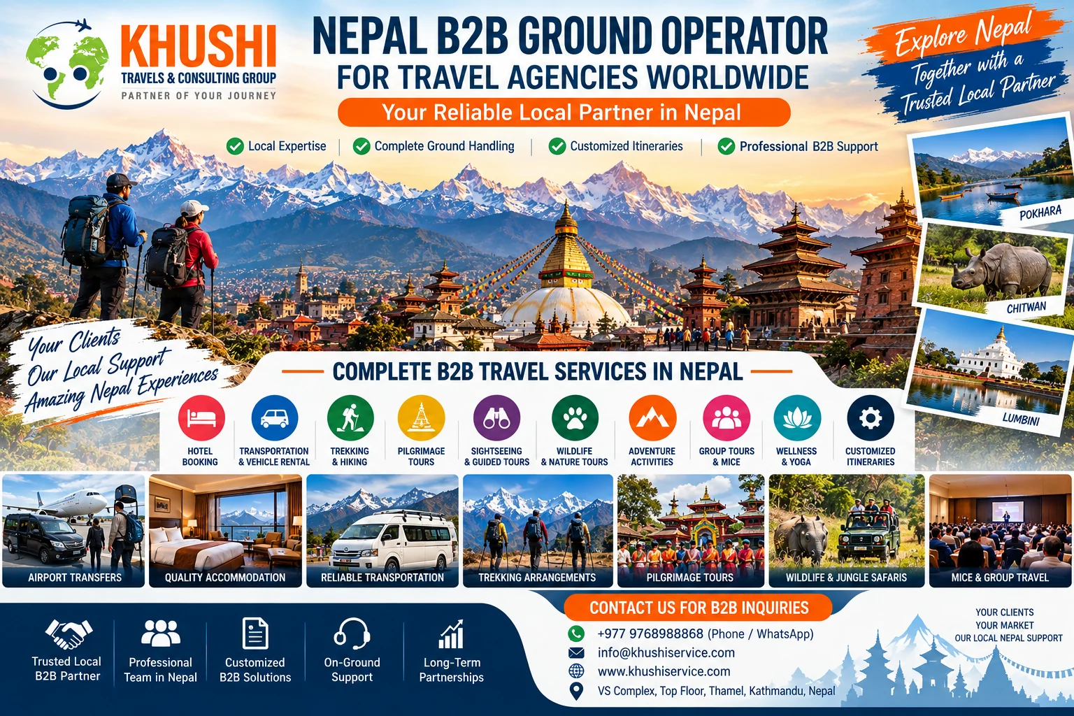 Nepal B2B Ground Operator & DMC for Travel Agencies 2027