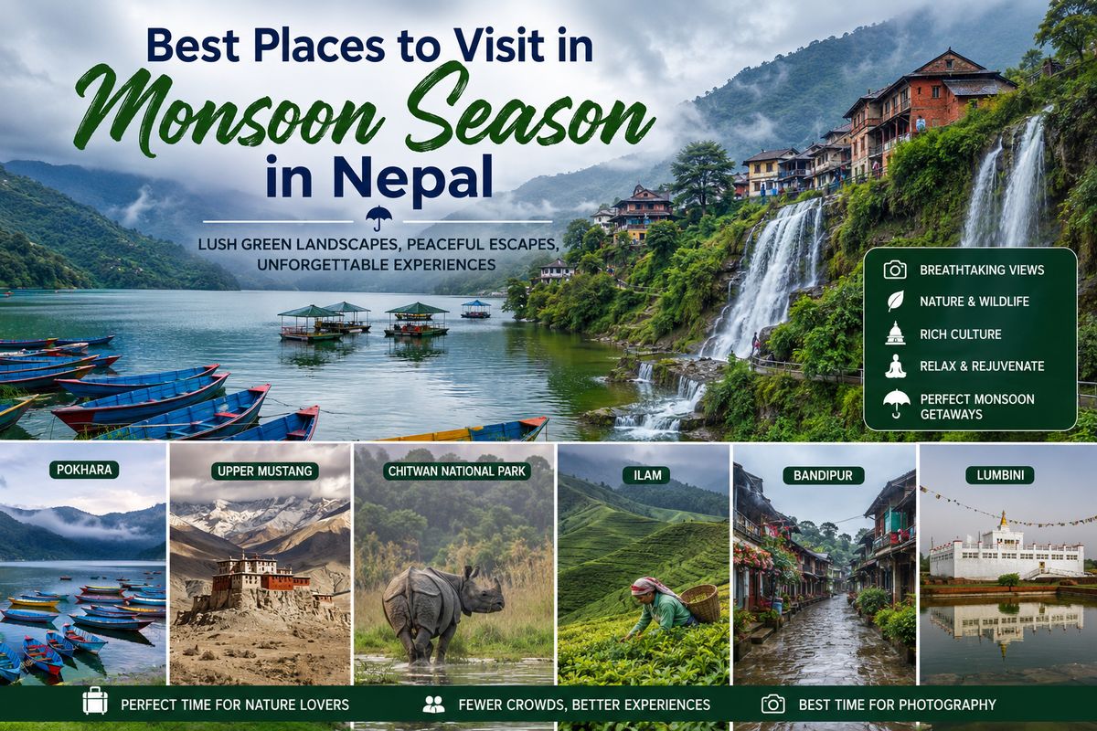 Best Places To Visit In Monsoon Season In Nepal