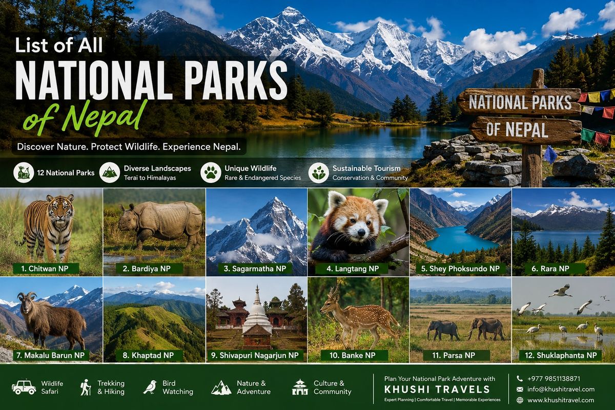 List Of All National Parks Of Nepal