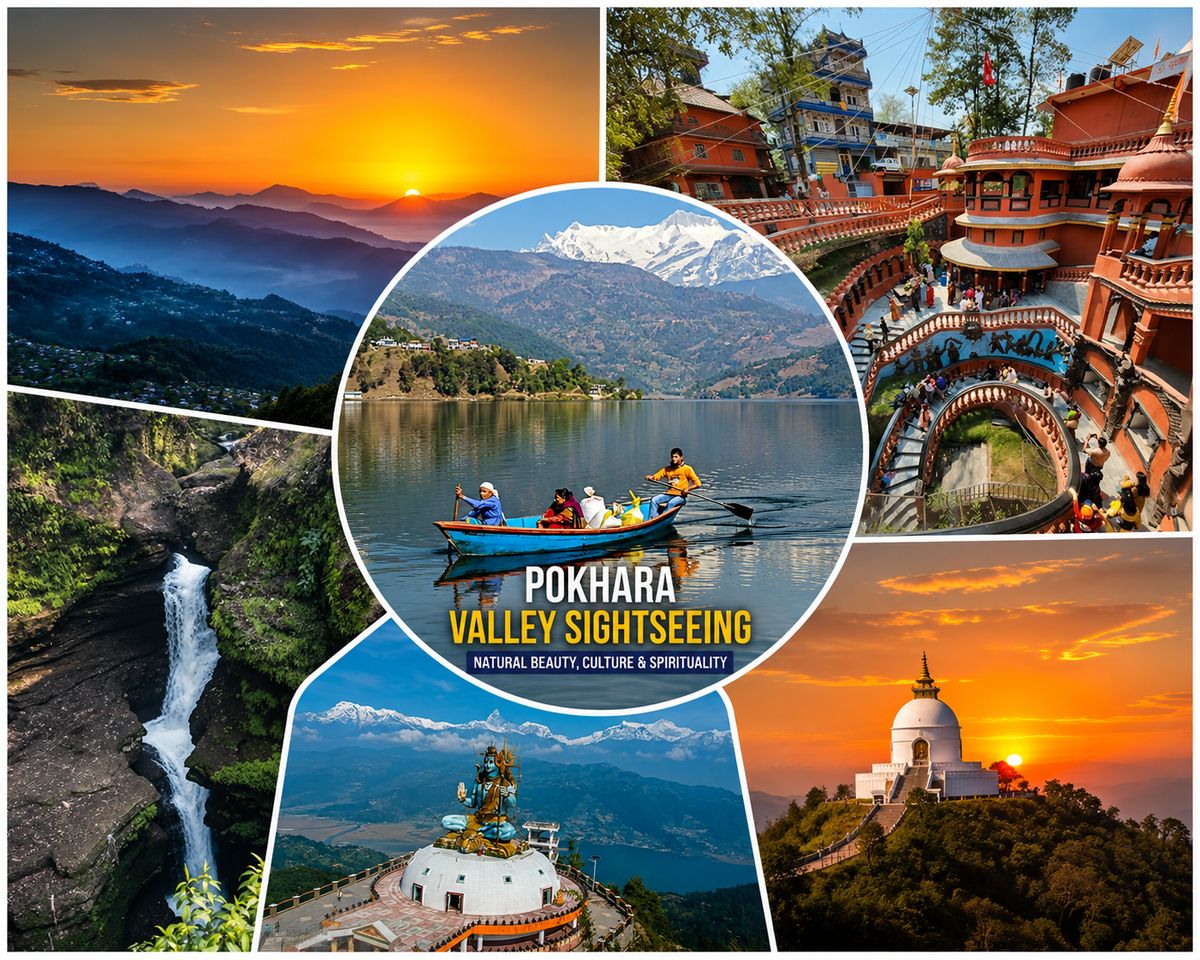 Pokhara Valley Sightseeing With Boating At Phewa Lake